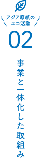 事業と一体化した取組み